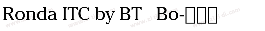 Ronda ITC by BT   Bo字体转换